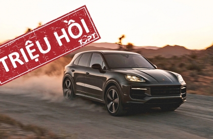 Triệu hồi loạt xe Porsche Cayenne do đèn cảnh báo khẩn cấp